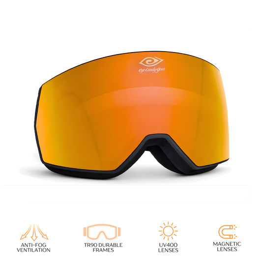 Sunset Vibe - Magnetized Snow Goggles - (Interchangeable Lenses)
