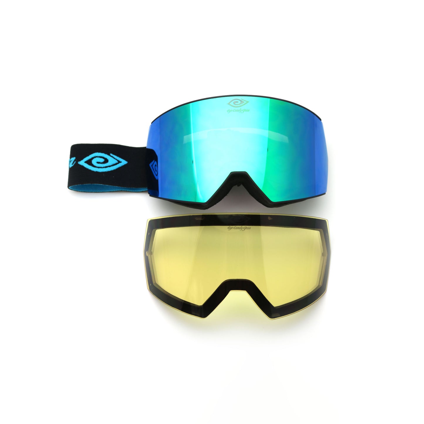 Ice Blue - Magnetized Snow Goggles - (Interchangeable Lenses)
