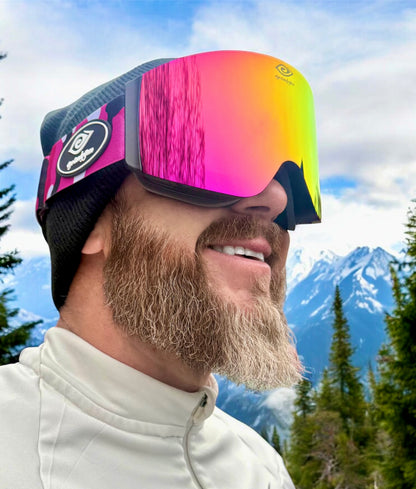 Blush Ops -Magnetized Snow Goggles - (Interchangeable Lenses)