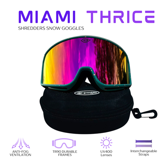 🌴 Miami Thrice Shredders - Snow Goggles