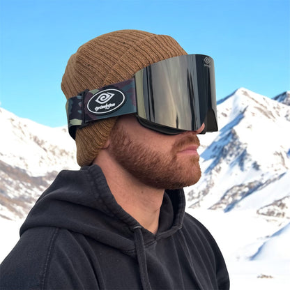 Rambo -Magnetized Snow Goggles - (Interchangeable Lenses)