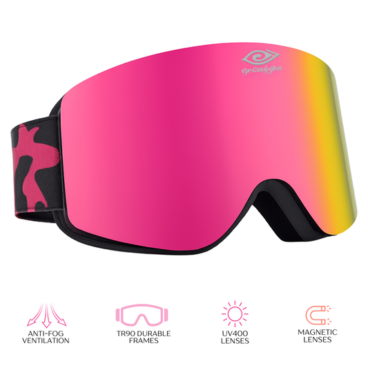 Blush Ops -Magnetized Snow Goggles - (Interchangeable Lenses)