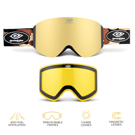 Dune Drift -Magnetized Snow Goggles - (Interchangeable Lenses)