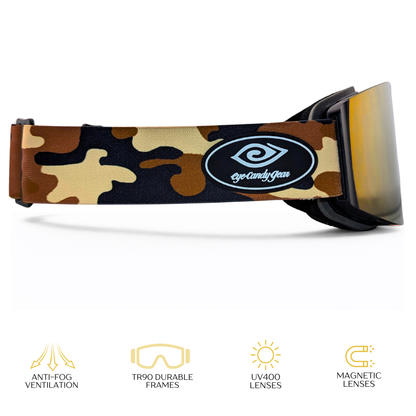Dune Drift -Magnetized Snow Goggles - (Interchangeable Lenses)