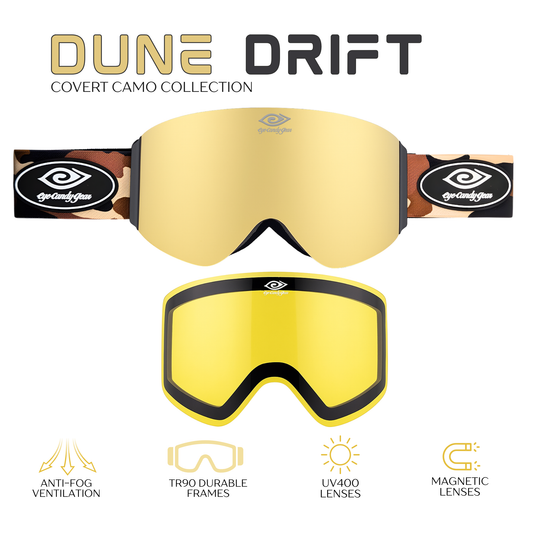 Dune Drift -Magnetized Snow Goggles - (Interchangeable Lenses)