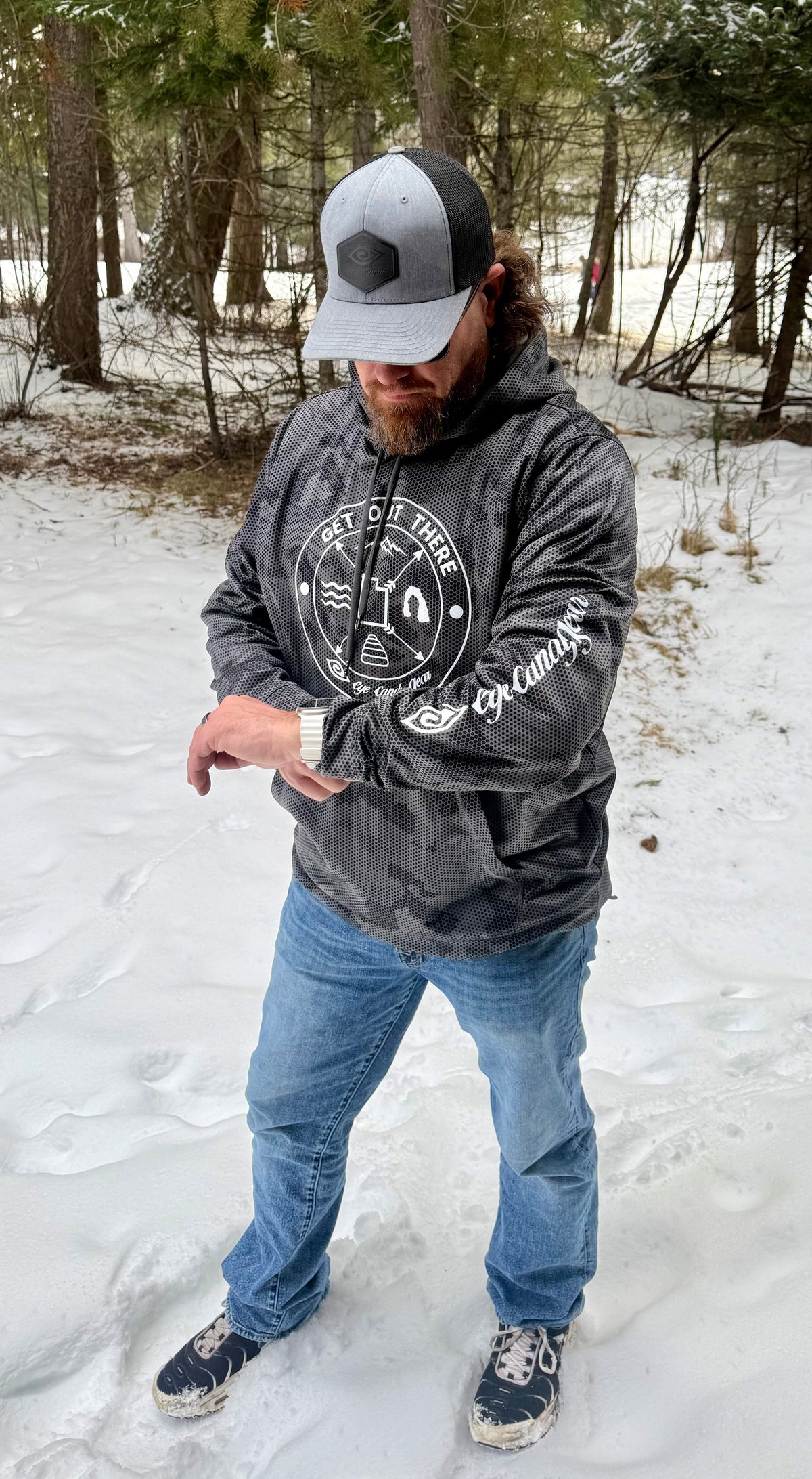 EyeCandyGear Get Out There Dark Gray Hoodie