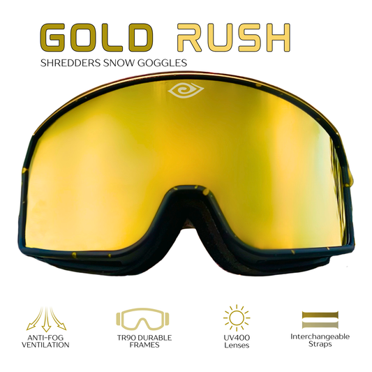 🏆 Gold Rush Shredders - Snow Goggles