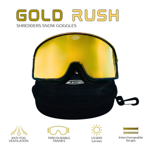 🏆 Gold Rush Shredders - Snow Goggles