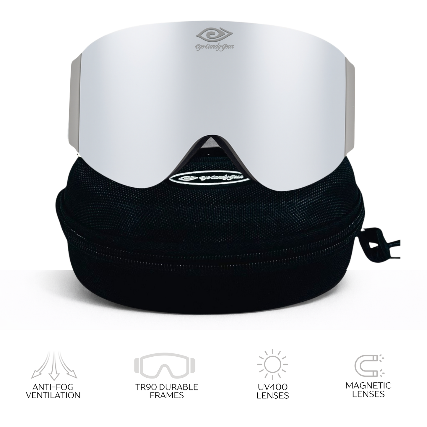 Ice Recon -Magnetized Snow Goggles - (Interchangeable Lenses)