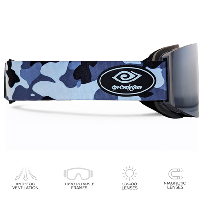 Ice Recon -Magnetized Snow Goggles - (Interchangeable Lenses)