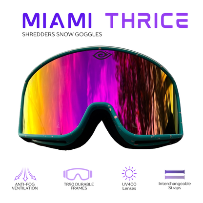 Miami Thrice Shredders - Snow Goggles