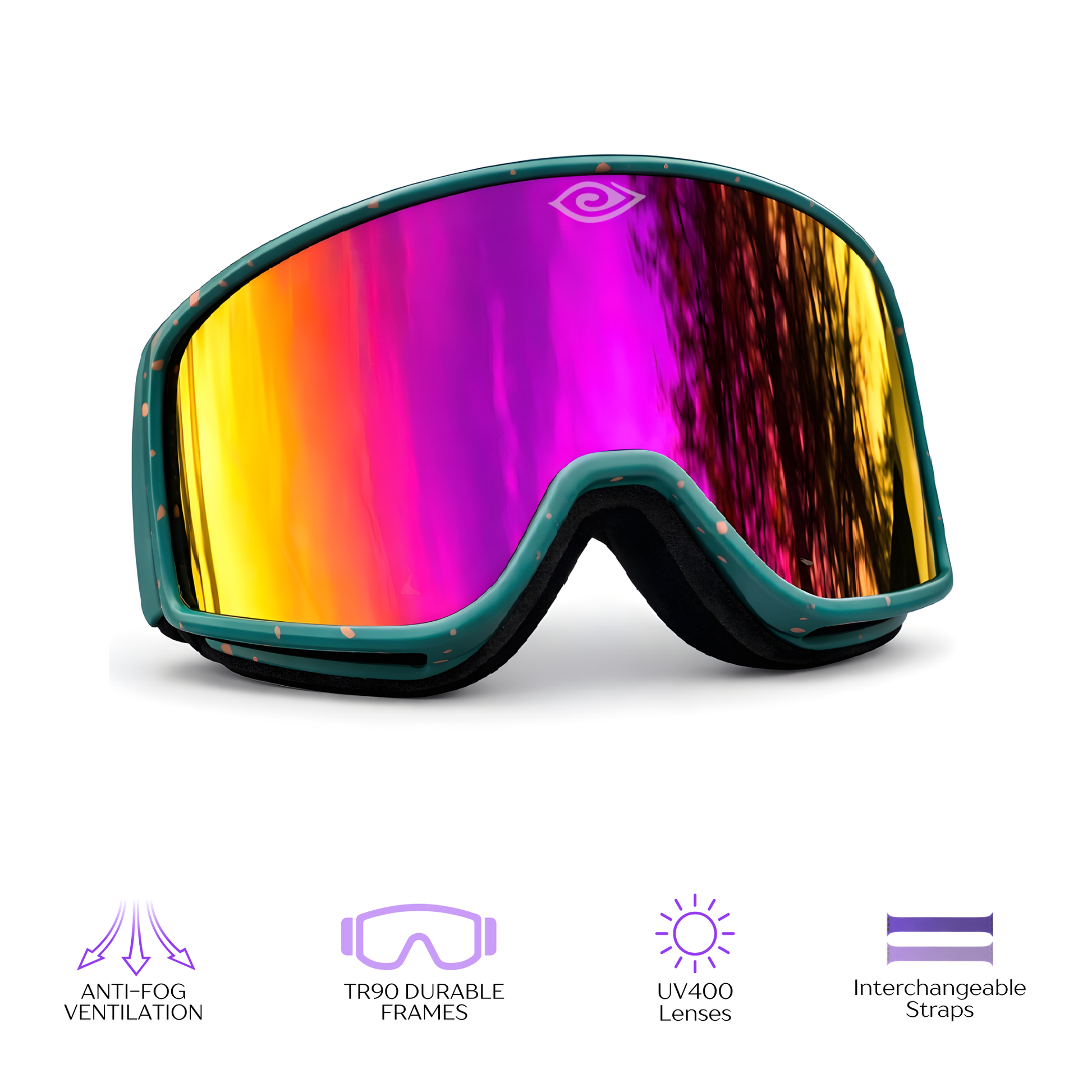 shred goggles Miami Thrice Shredders | Snow Goggles | UV400 Polarized | Fog Resistant