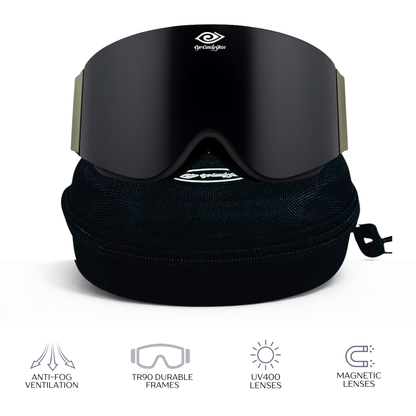 Rambo -Magnetized Snow Goggles - (Interchangeable Lenses)