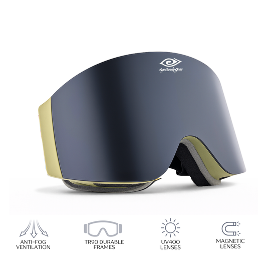Rambo -Magnetized Snow Goggles - (Interchangeable Lenses)
