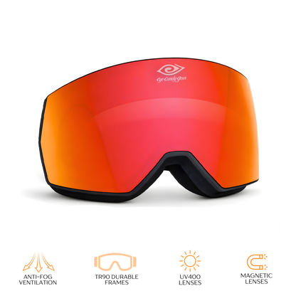 Sunset Vibe - Magnetized Snow Goggles - (Interchangeable Lenses)