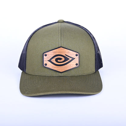 ECG Eye Patch Green Snapback