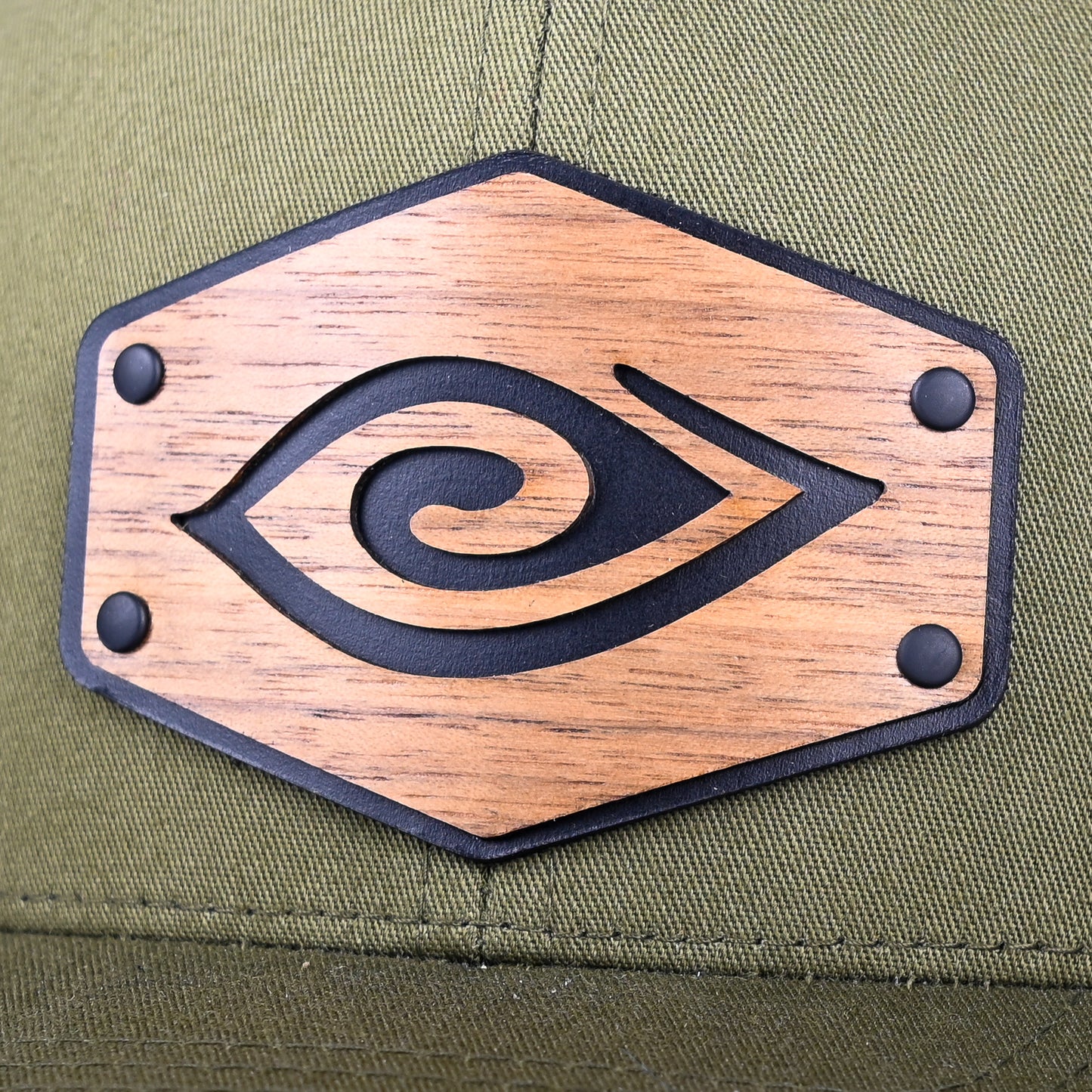 ECG Eye Patch Green Snapback