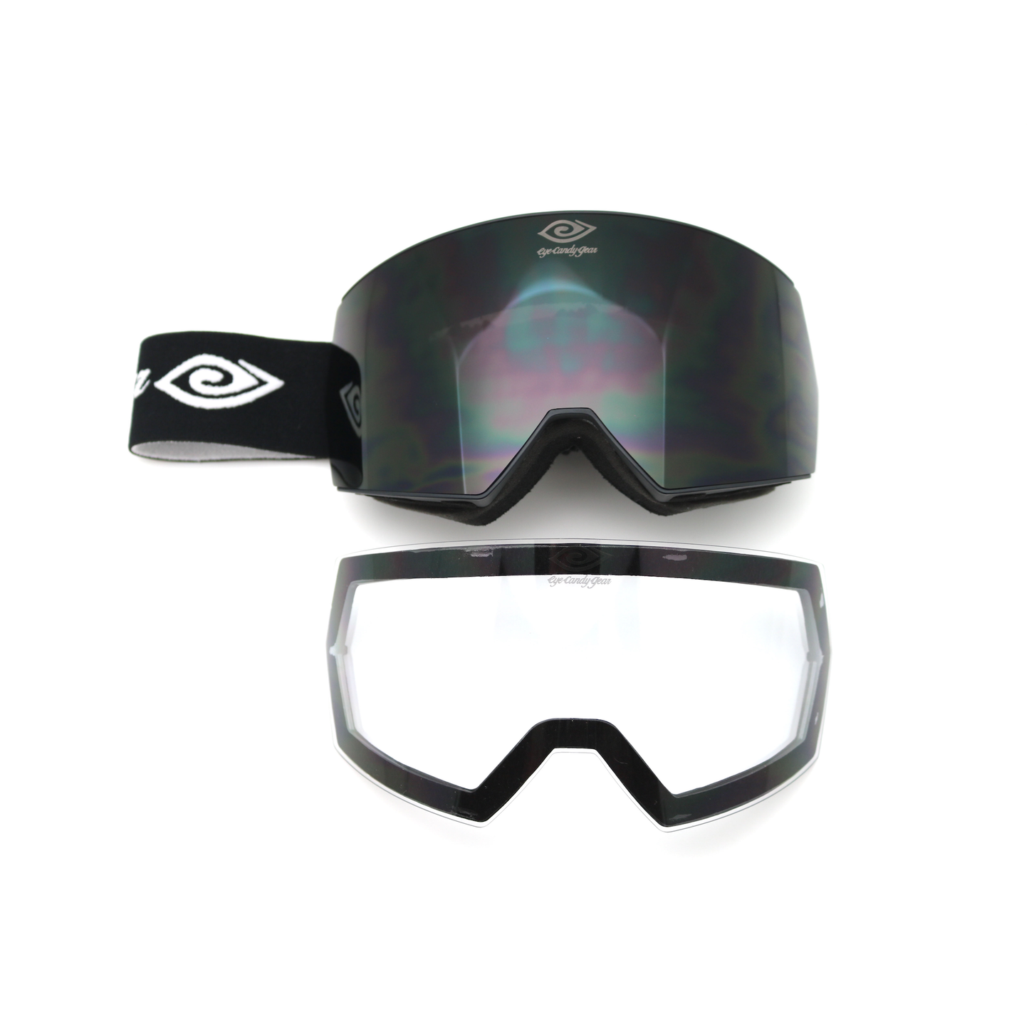 Double Black - Magnetized Snow Goggles - (Interchangeable Lenses)