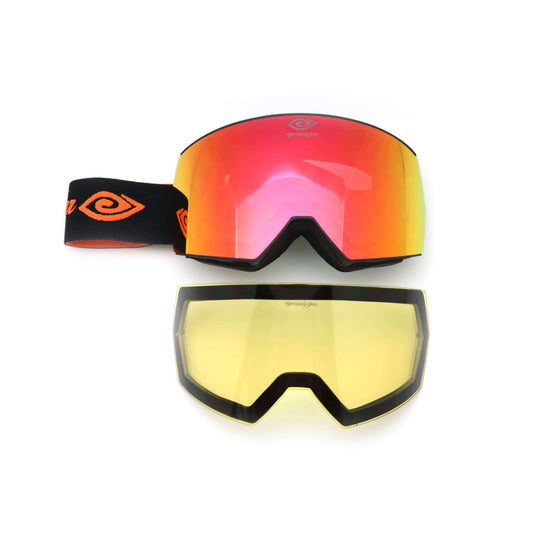 Sunset Vibe - Magnetized Snow Goggles - (Interchangeable Lenses)